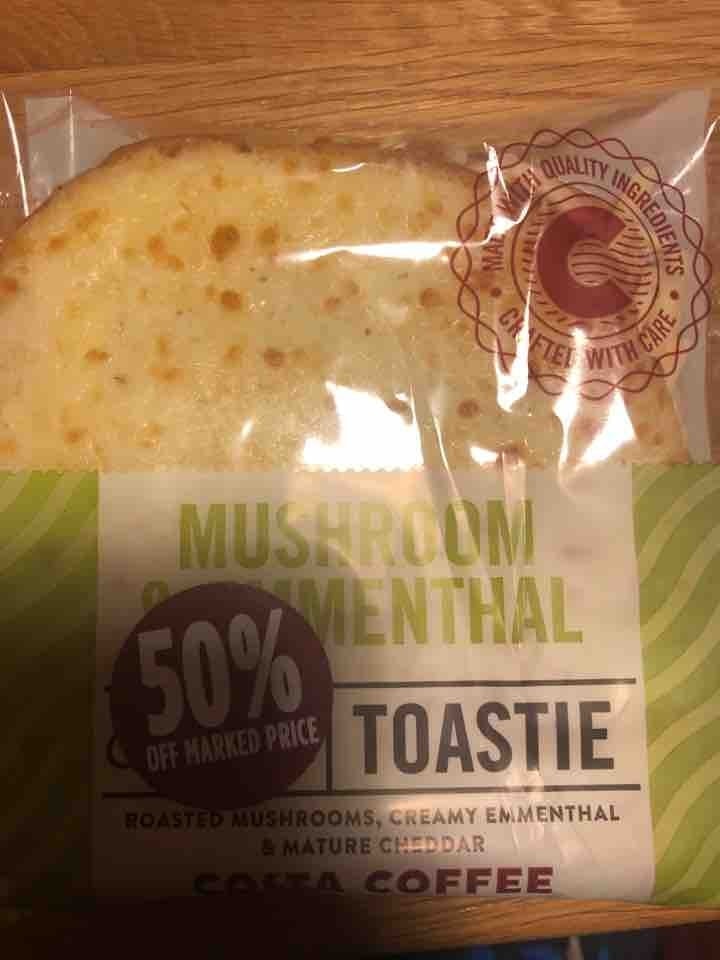 Mushroom and emmenthal toastie OLIO