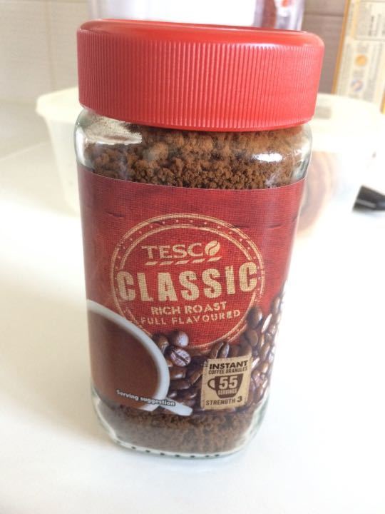 Tesco instant coffee OLIO