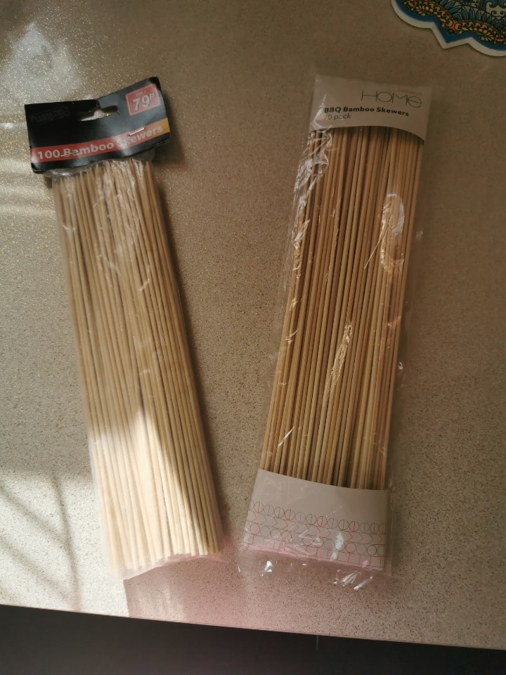 200 wooden skewers OLIO