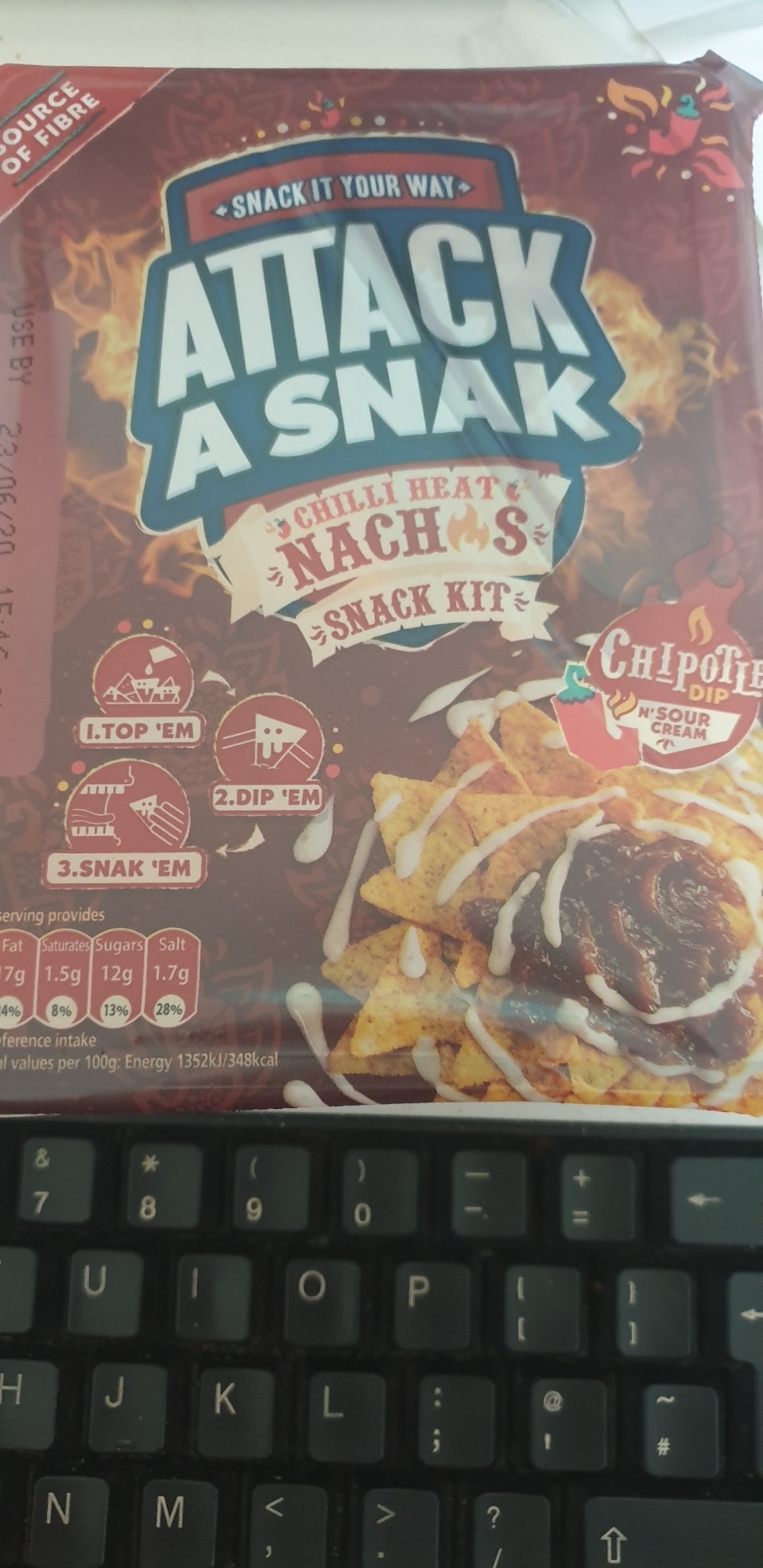 Attack A Snak Chilli Heat Nachos OLIO