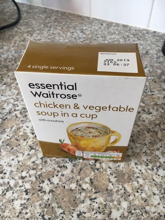 Waitrose chicken veg cuppa soup OLIO