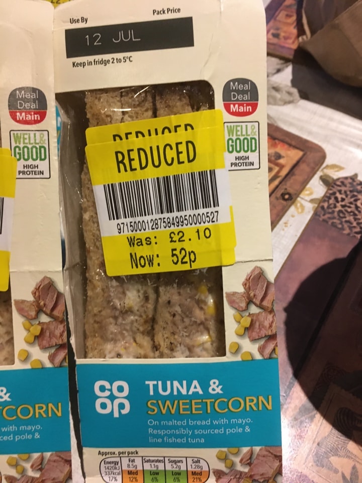 Tuna & Sweetcorn sandwich OLIO