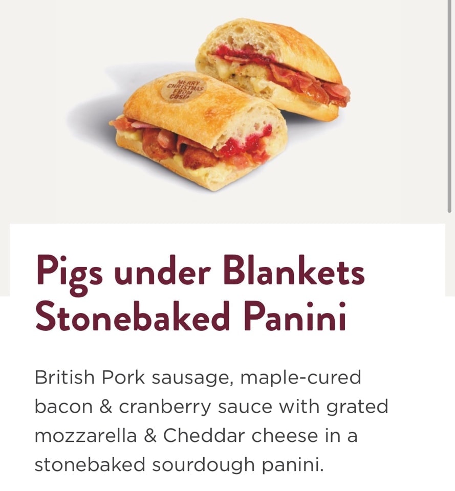 Costa pigs under blankets panini OLIO