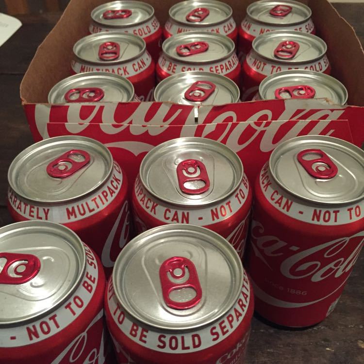 14 cans of Coke (full fat) OLIO