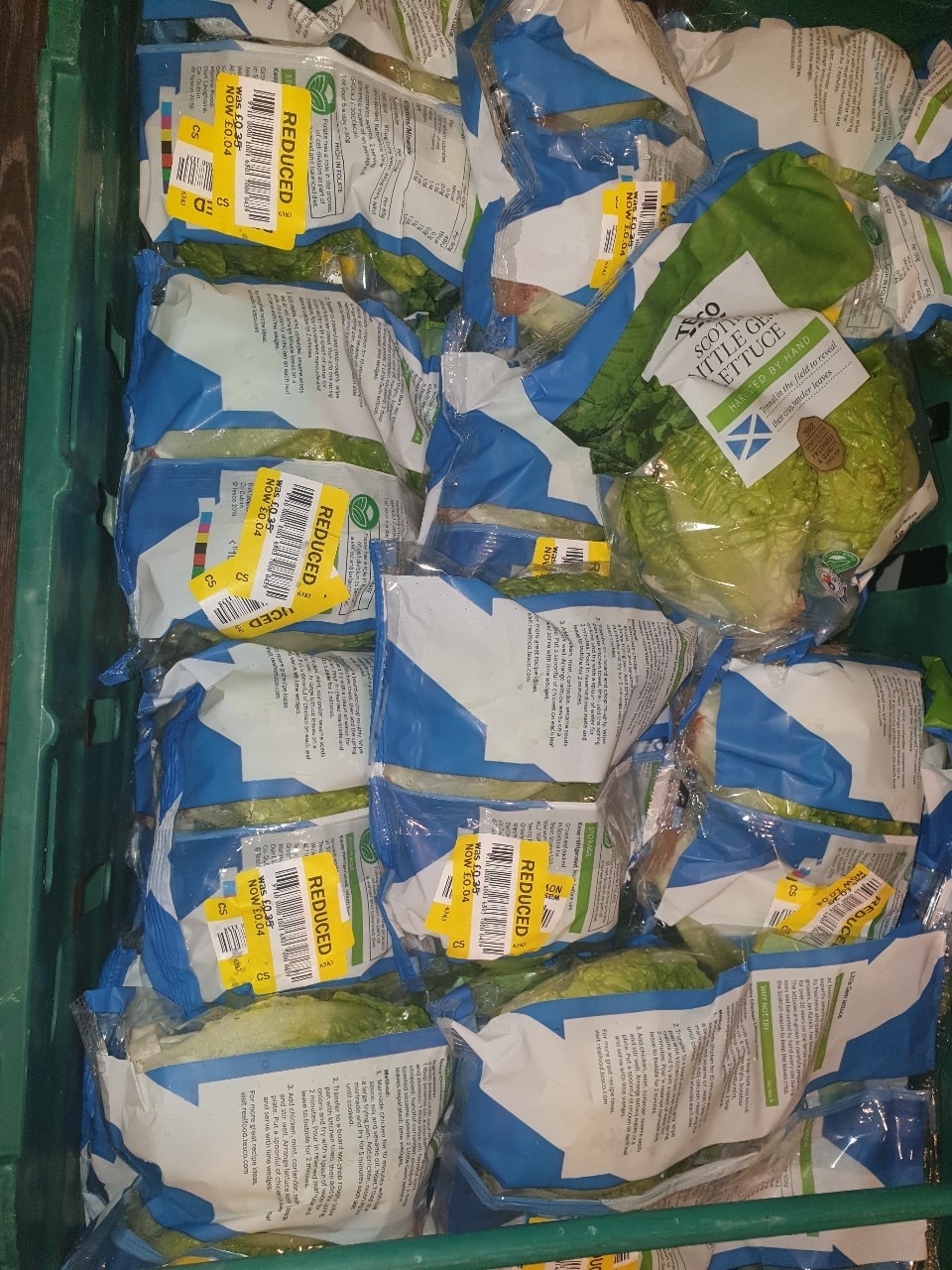 Tesco scottish gem lettuce OLIO