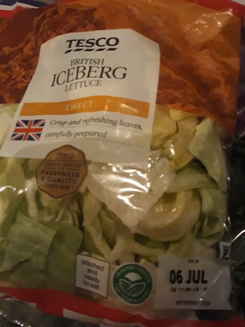 TESCOS iceberg lettuce OLIO
