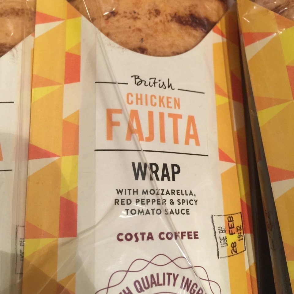 Costa chicken fajita wrap OLIO