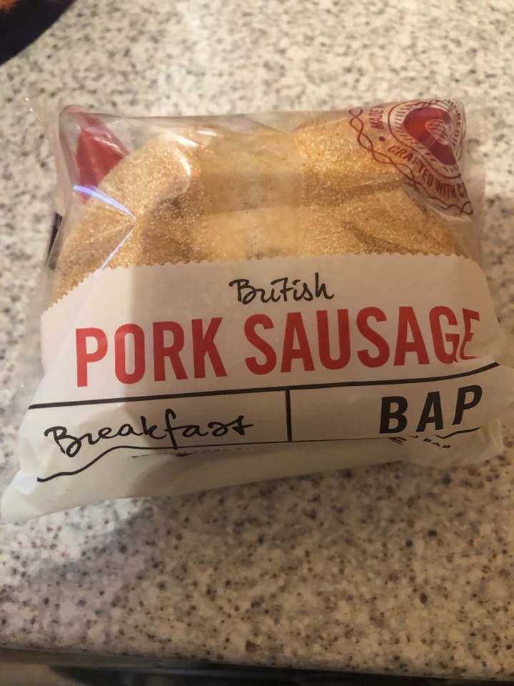 Pork sausage breakfast bap OLIO