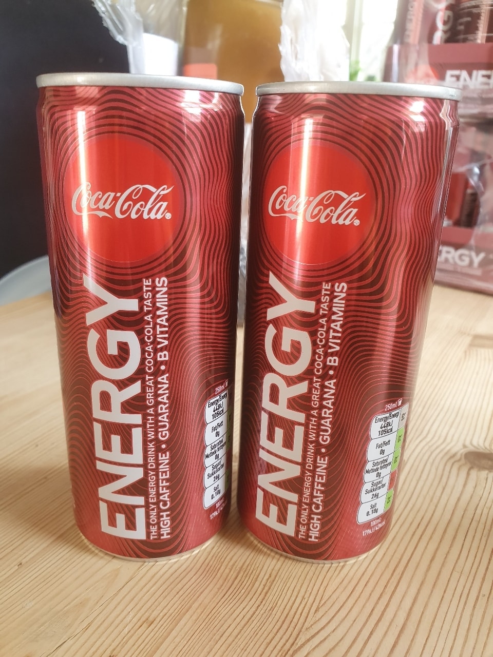 Coca cola energy drink OLIO
