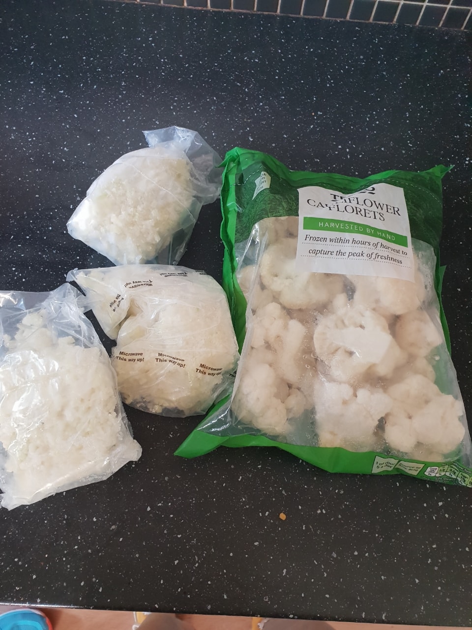 Cauliflower rice and florets OLIO