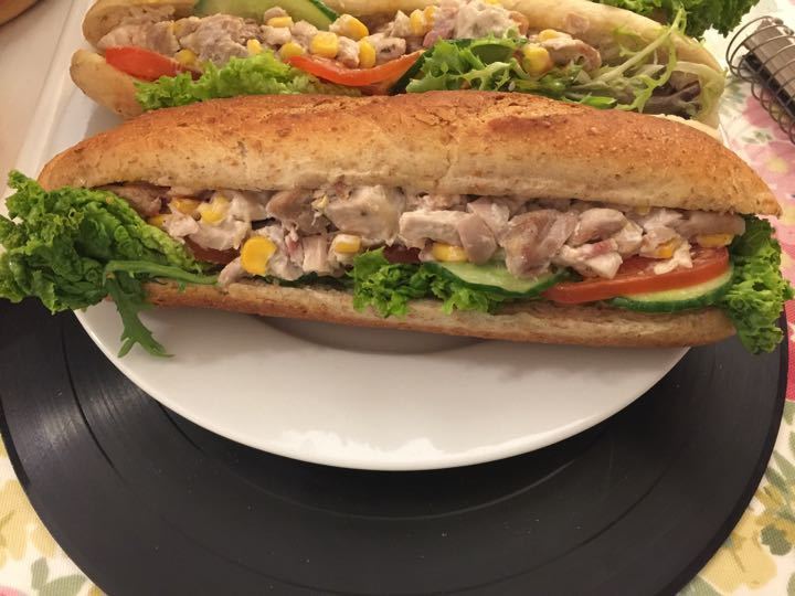 Chicken and bacon mayo & salad granary baguette OLIO