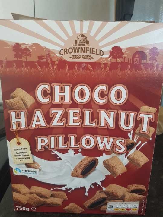 Chocolate Hazelnut Pillows Cereal. OLIO