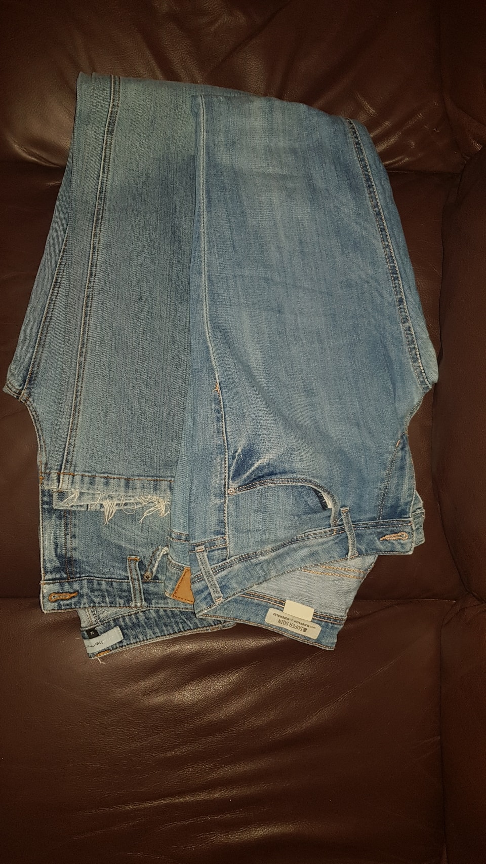 2 Pairs of jeans...ripped OLIO