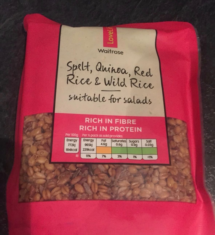 Spelt, quinoa , red rice and wild rice OLIO