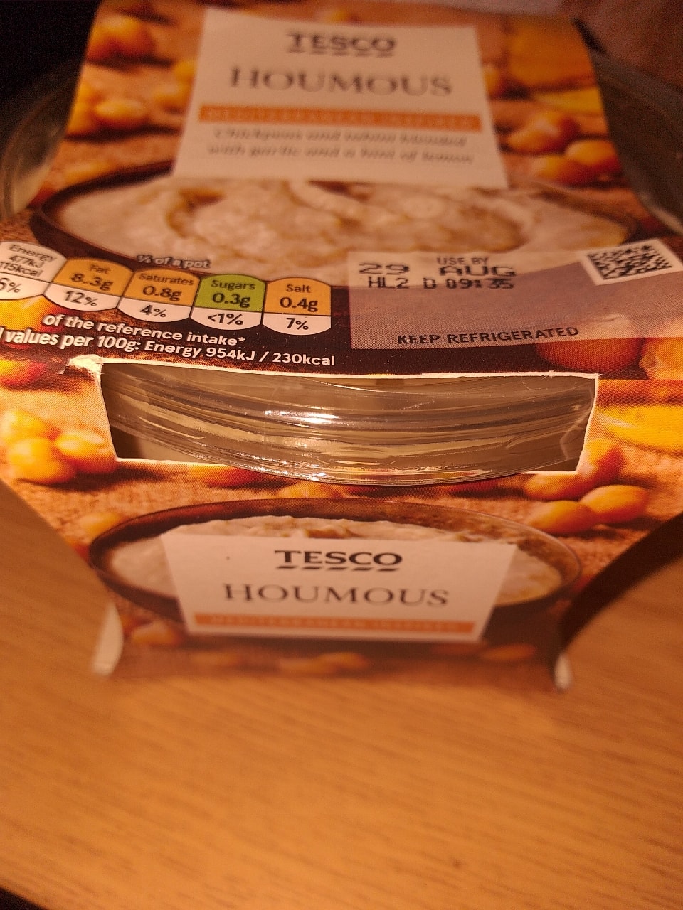 Tesco houmous OLIO