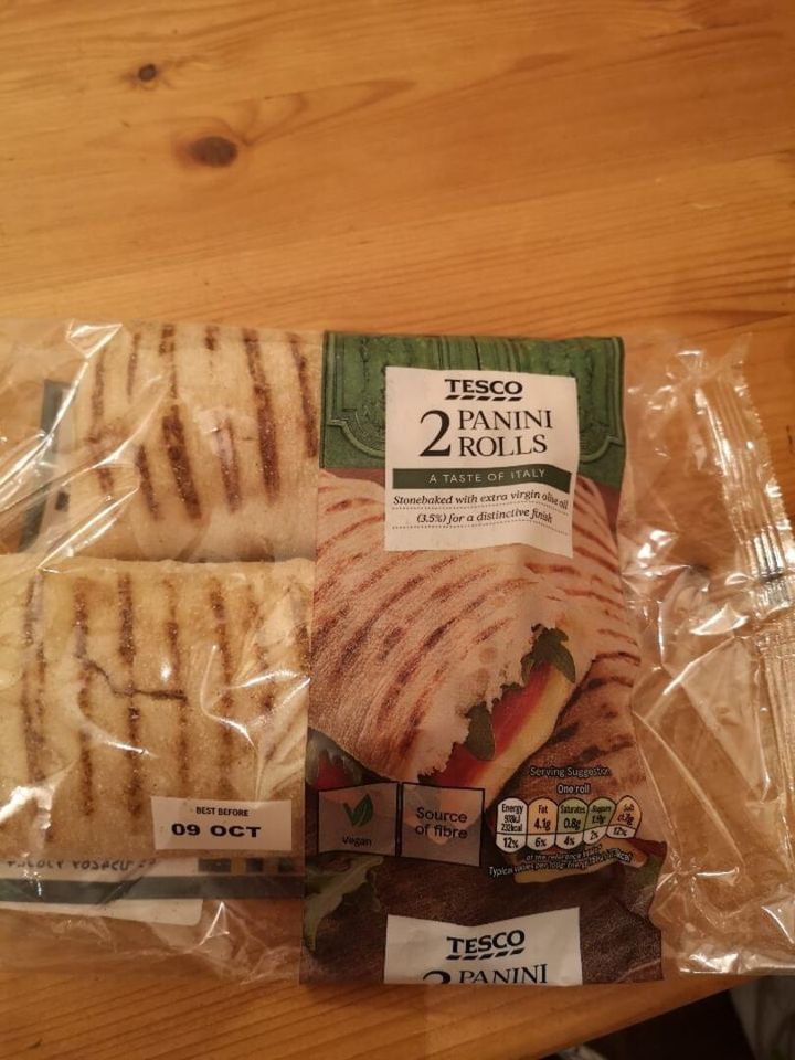 Tesco Panini Rolls OLIO