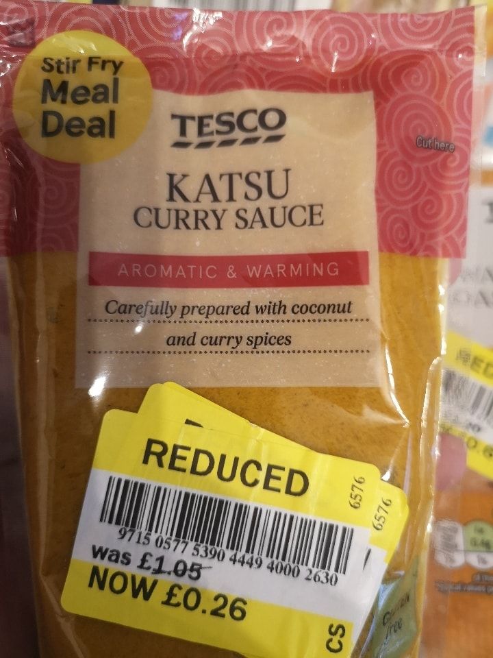 Katsu curry sauce use by 4th dec OLIO