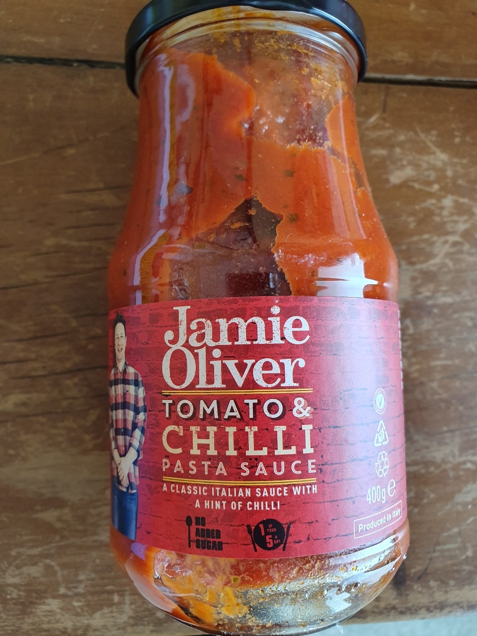 Jamie Oliver tomato and chilli pasta sauce OLIO