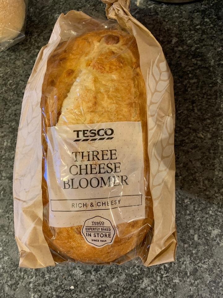 Tesco three cheese bloomer OLIO