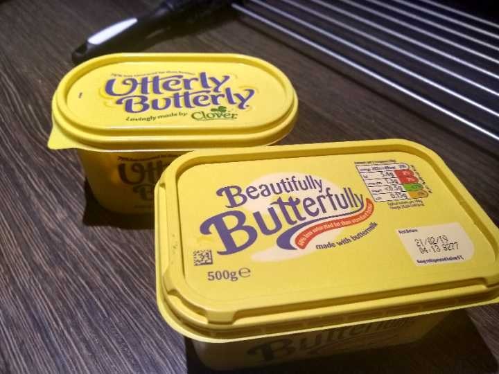 Margarine, utterly butterly and Aldi version OLIO