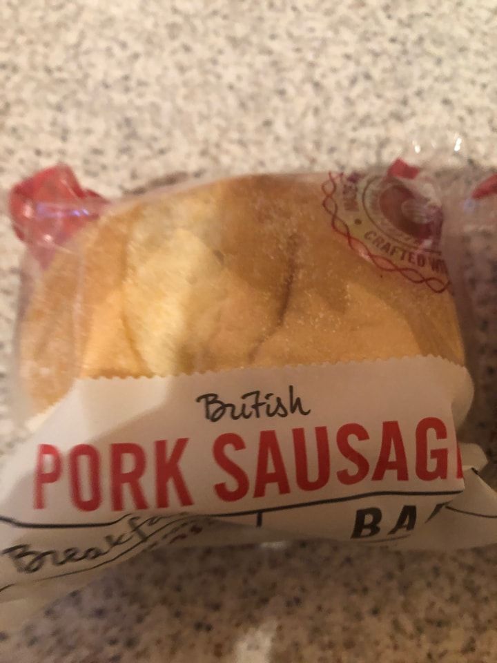 Pork sausage breakfast bap OLIO