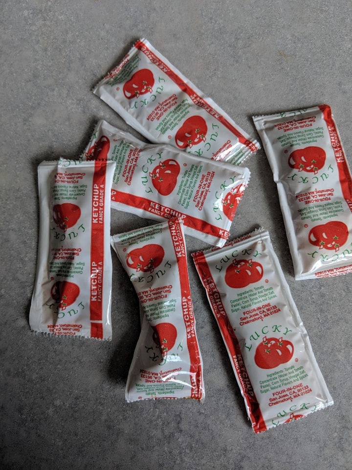 Ketchup packets OLIO