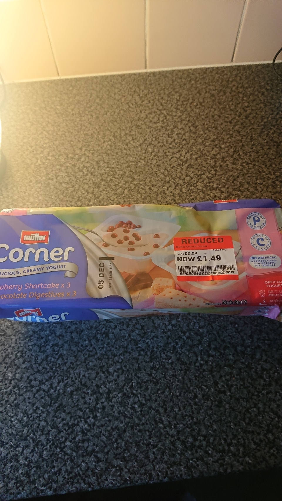 Muller corner 3x strawberry shortcake 3x milk chocolate digestive OLIO