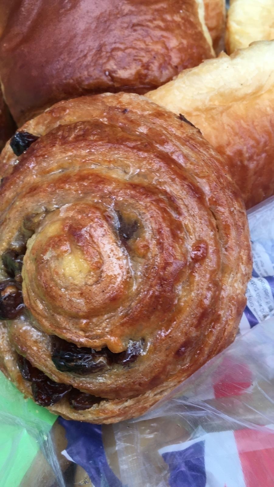 Raisin swirl x 2 Kindly donated by Cavan Bakery OLIO
