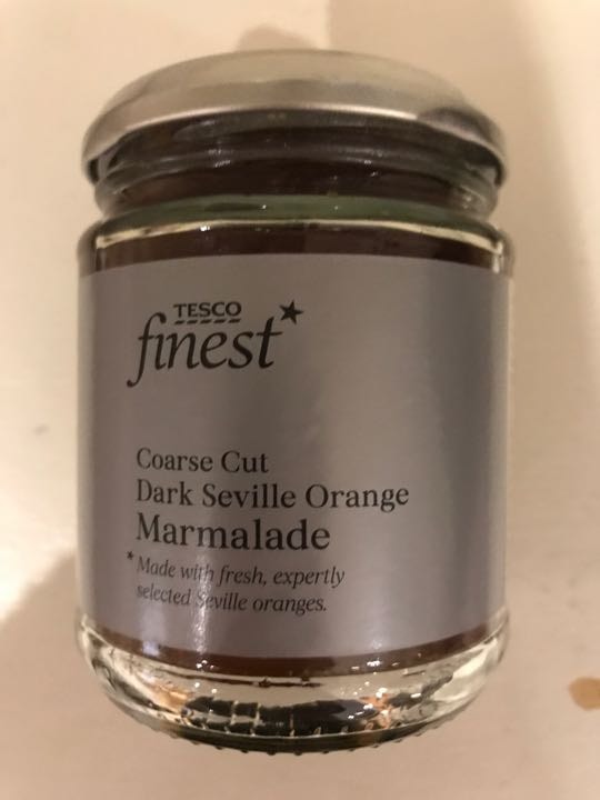 Tesco finest dark Seville orange marmalade OLIO