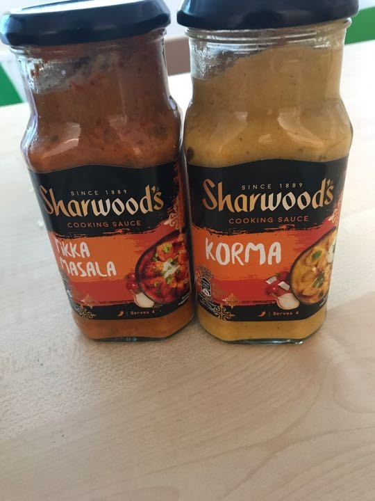 Curry sauce. Tikka Masala and Korma. OLIO