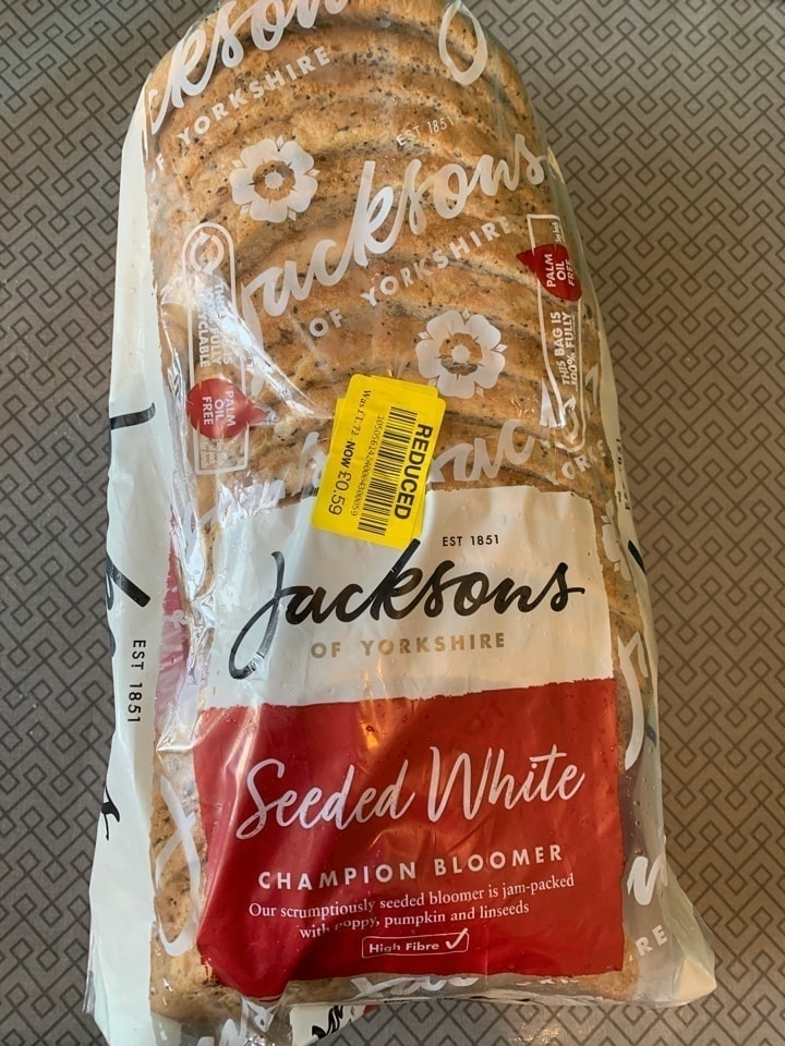 Jackson’s seeded white champion bread OLIO
