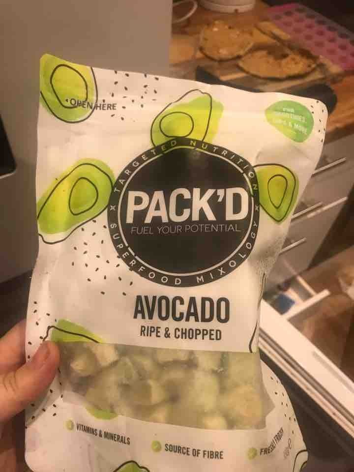 Unused frozen avocado chunks OLIO