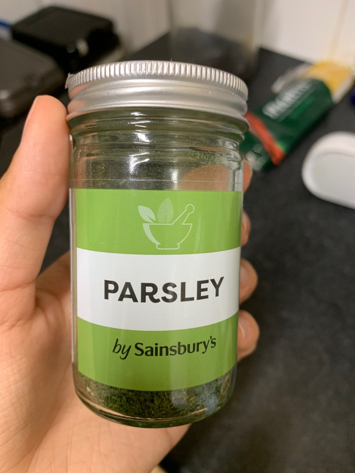 Sainsburys parsley OLIO