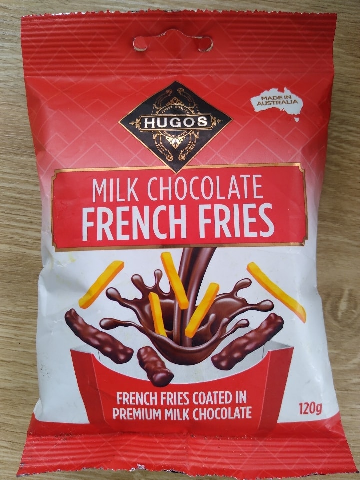 Unopened milk chocolate french fries OLIO