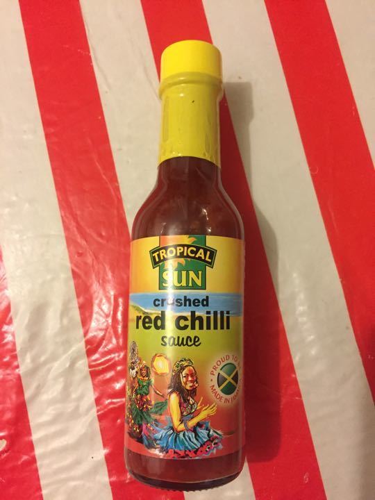 Red chilli sauce collected from Morrisons OLIO