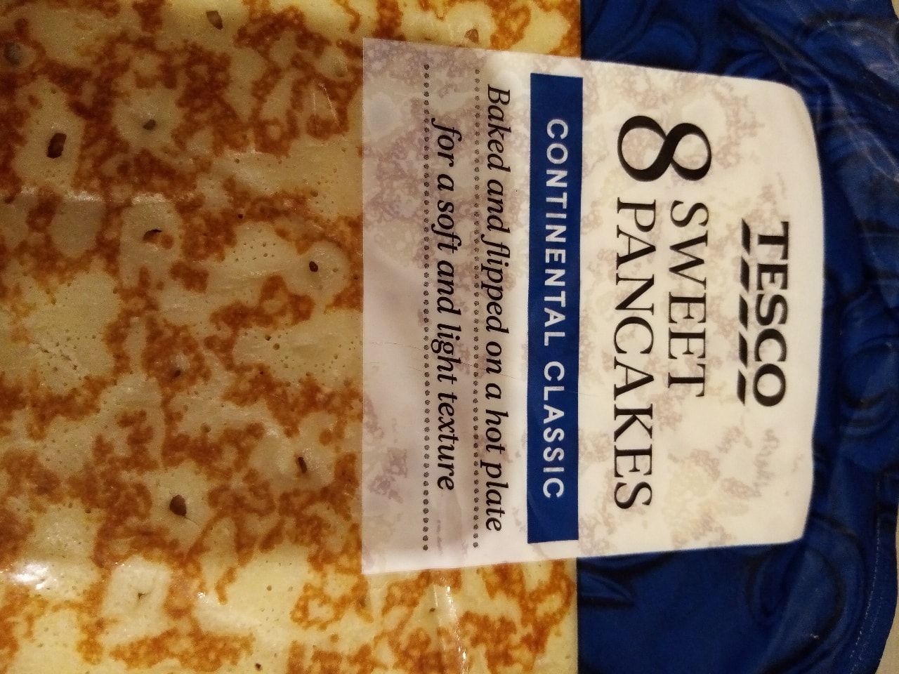 Tesco 8 sweet pancakes OLIO