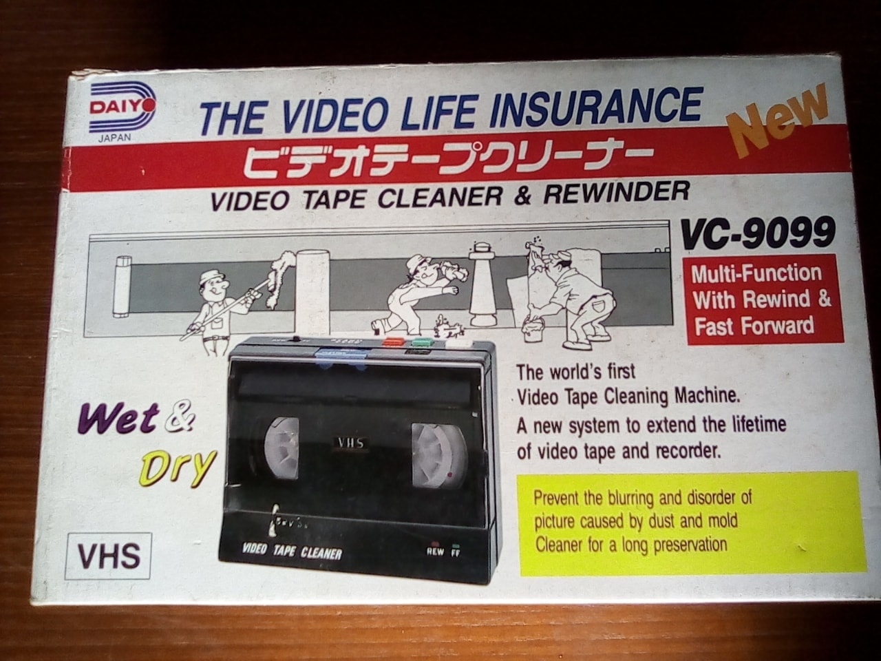 Video Tape Cleaner & Rewinder OLIO