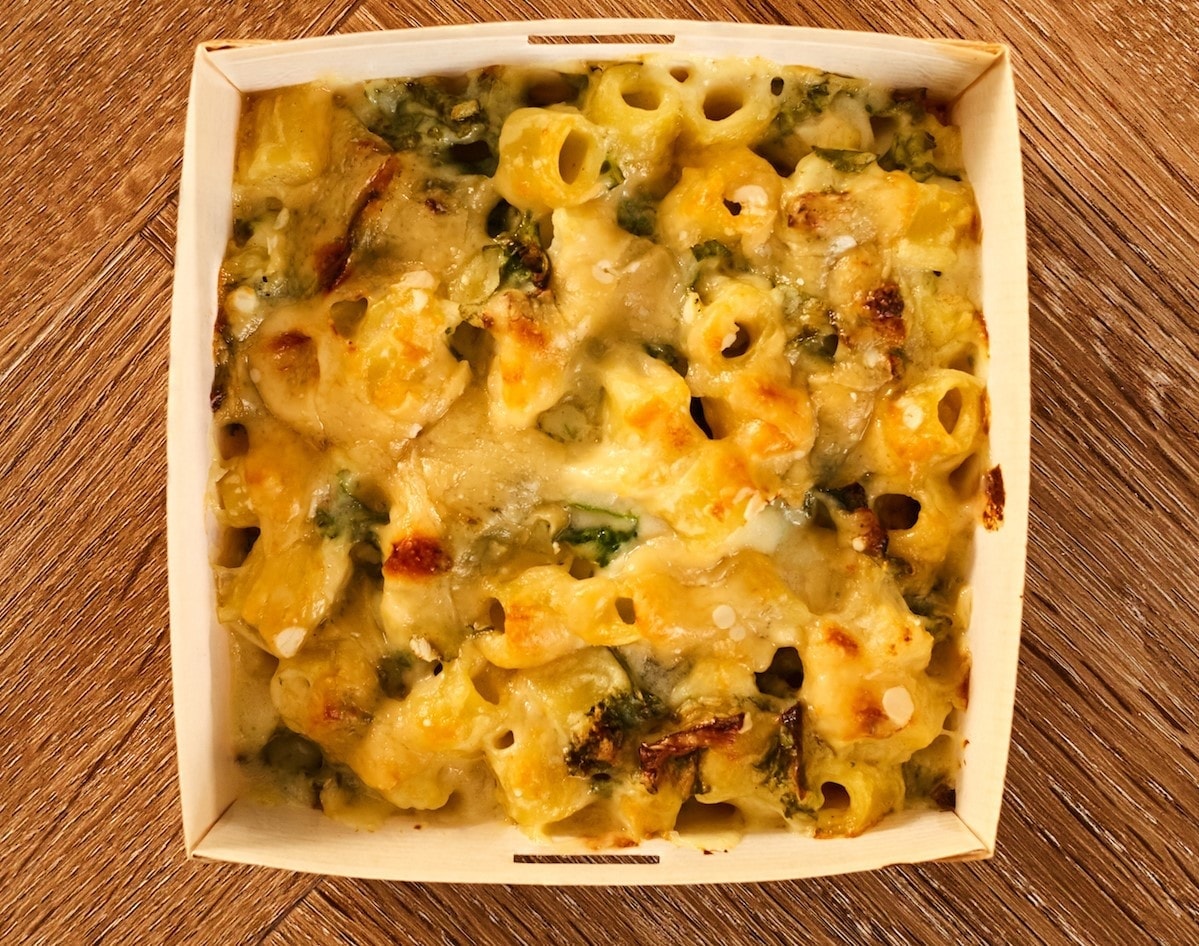 Pret Mac and cheese with Kale OLIO