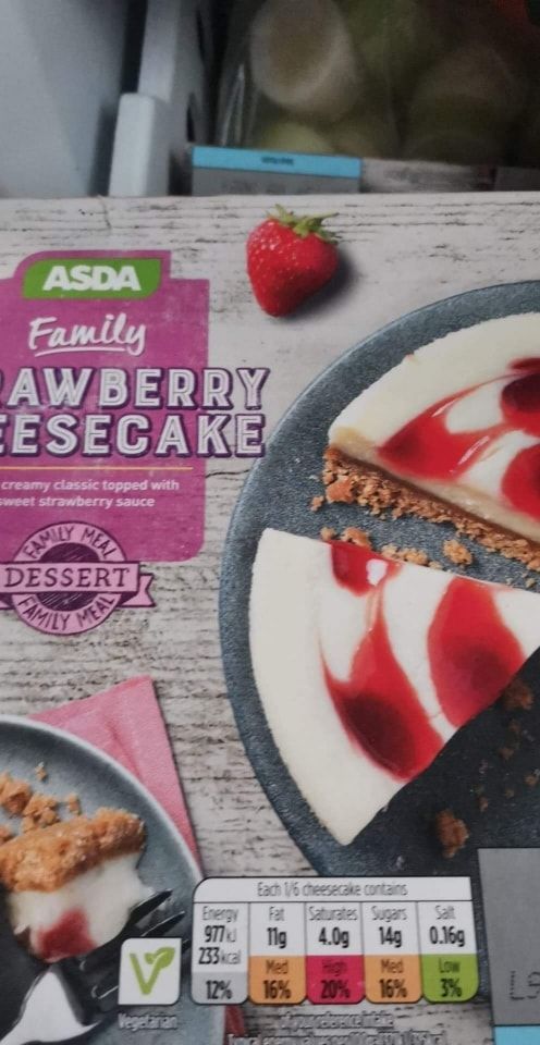 Bbe 12 Aug frozen cheesecakes asda ones OLIO