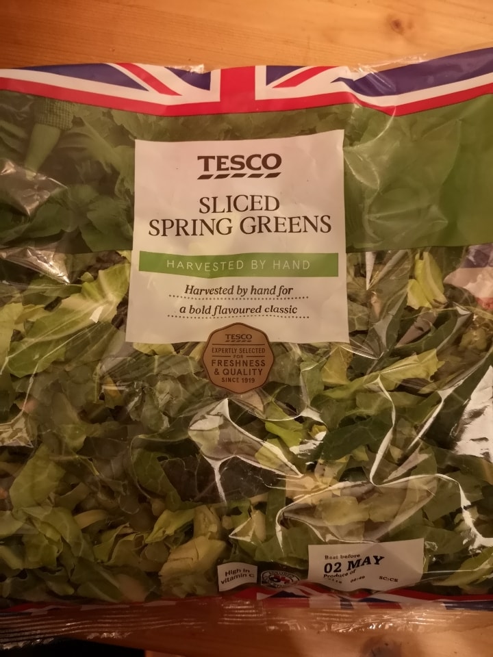 Tesco Spring Greens OLIO