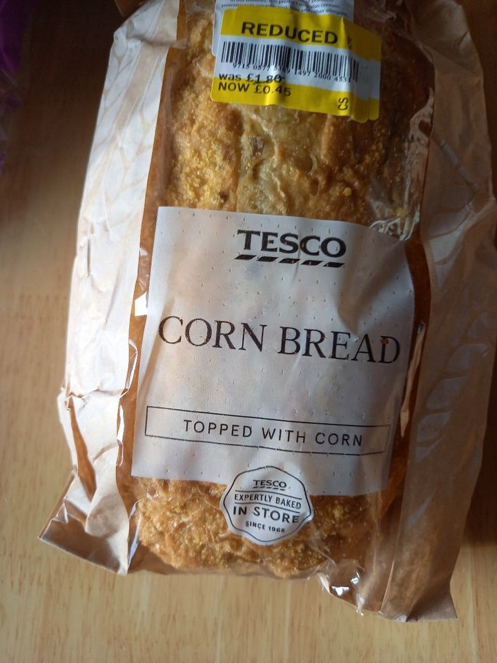 Tesco corn bread OLIO