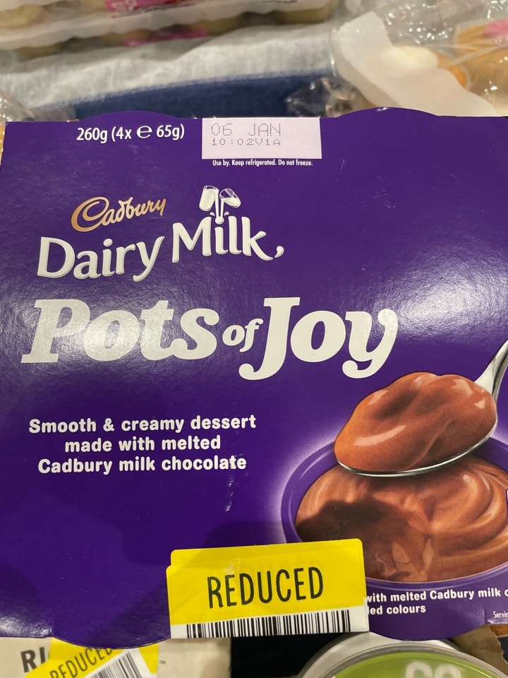 Dairy Milk Pots of Joy OLIO