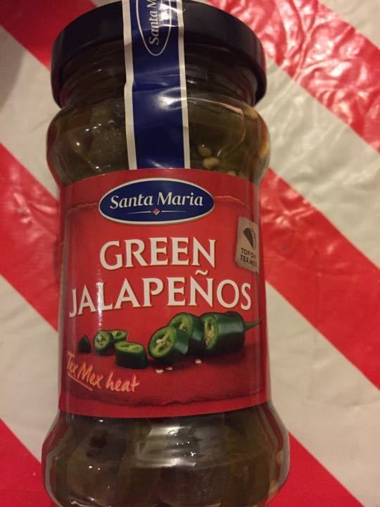 Green jalapeños collected from Morrisons OLIO