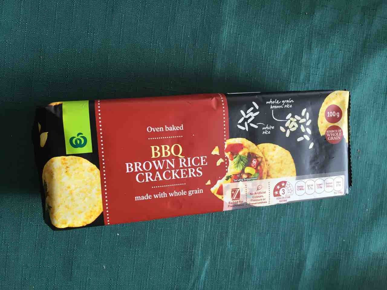 Brown rice crackers BBQ OLIO