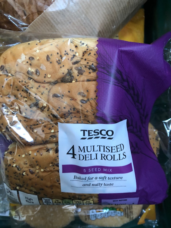 Tesco multiseed deli rolls best before 21 Nov OLIO