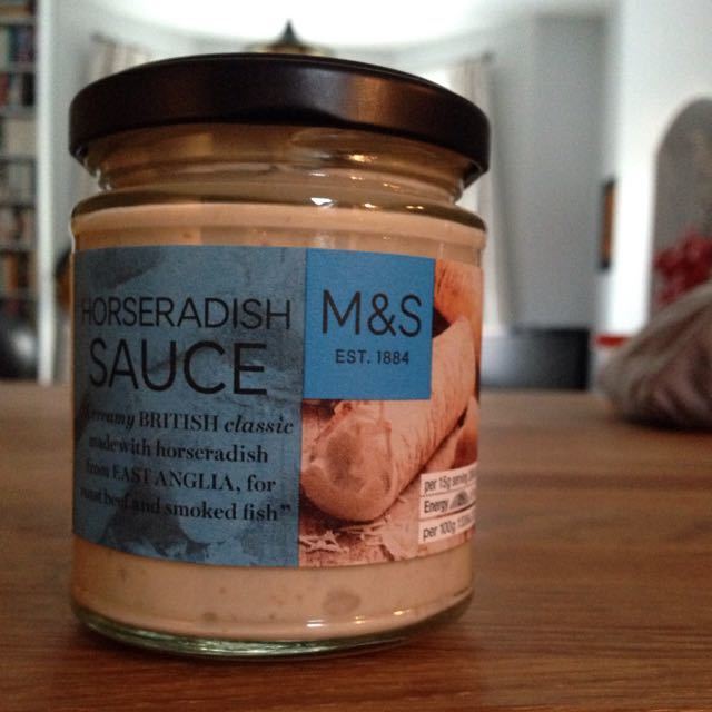 M&S horseradish sauce OLIO