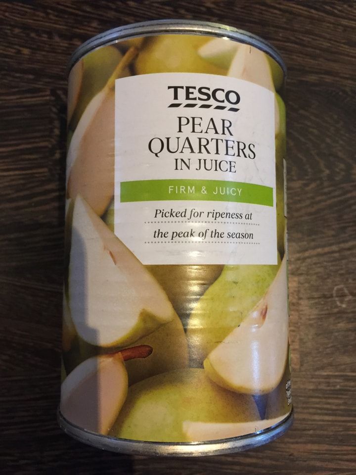 Tinned pear 🍐 quarters OLIO