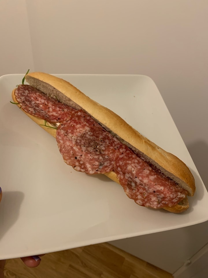 Salami and brie sandwich OLIO