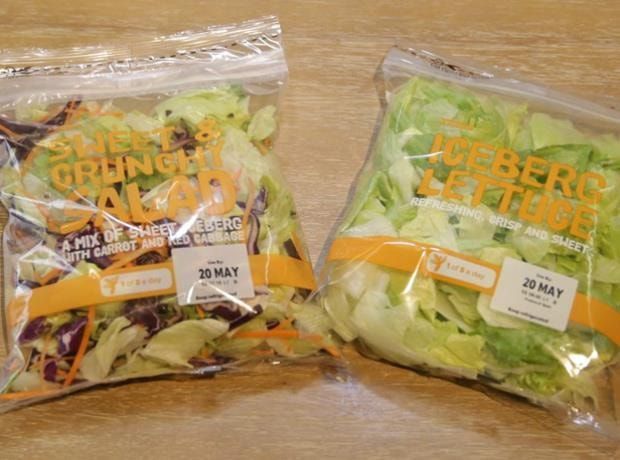 Tesco mixed salad bags OLIO