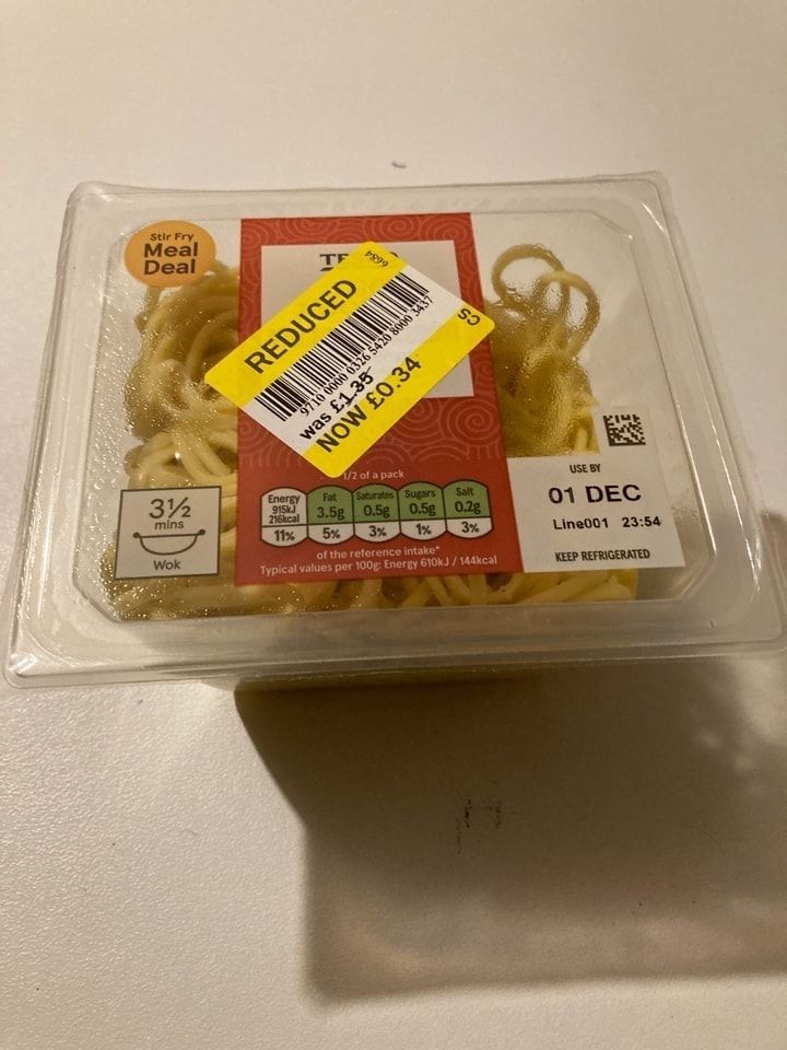 Tesco Egg Noodles OLIO